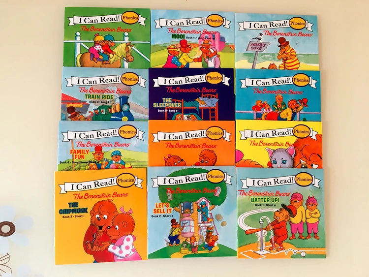 📚 I Can Read Phonics Books Set – 12 Beginner Readers for Kids