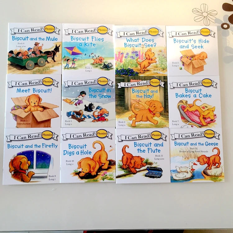 📚 I Can Read Phonics Books Set – 12 Beginner Readers for Kids