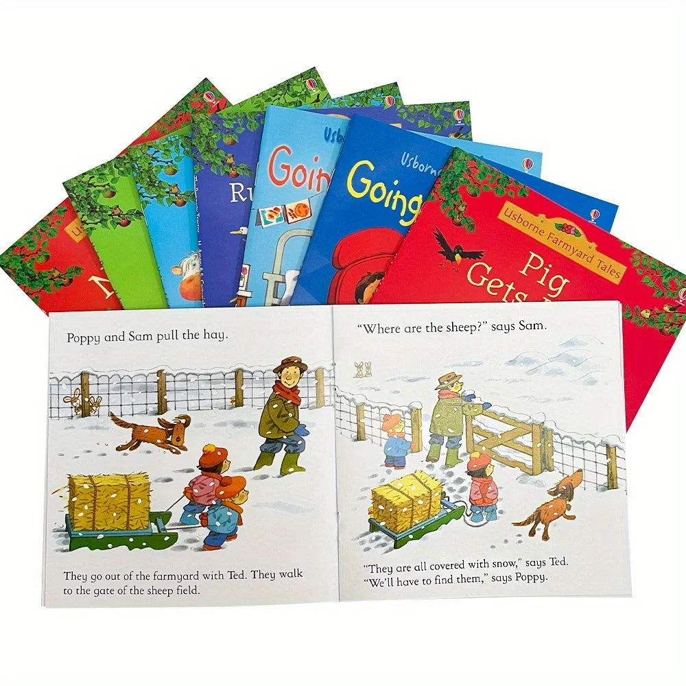 A set of 20 farm storybooks for reading and writing - suitable for early childhood education, bedtime stories, social and emotional learning, family education, classroom and library education, and resource room education.