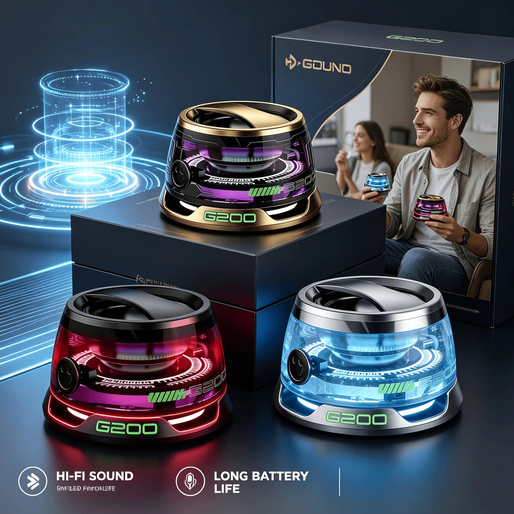 AI Smart Speaker with Magnetic Levitation, Smart Audio with Wireless Speakers And Dynamic RGB Lighting, High-fidelity Stereo Sound, HD Smart Display, Supports Making And Receiving Phone Calls, Portable Speaker -