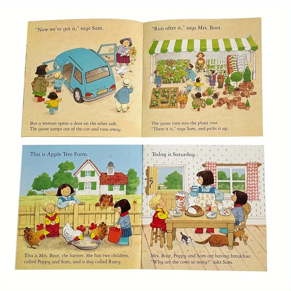 A set of 20 farm storybooks for reading and writing - suitable for early childhood education, bedtime stories, social and emotional learning, family education, classroom and library education, and resource room education.