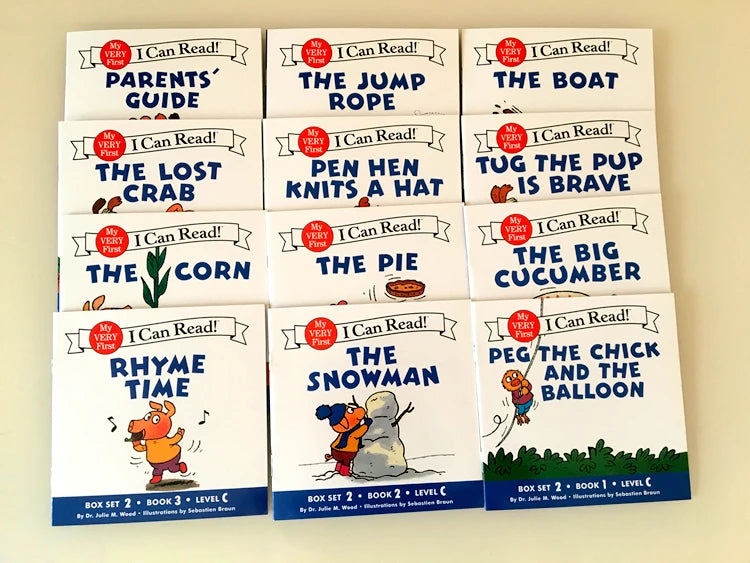 📚 I Can Read Phonics Books Set – 12 Beginner Readers for Kids