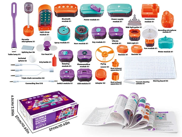 STEM Science Circuit Kit – 53-Piece Electronics Learning Set with 150+ Experiments