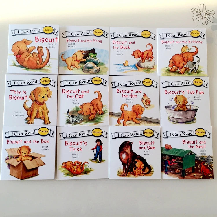 📚 I Can Read Phonics Books Set – 12 Beginner Readers for Kids