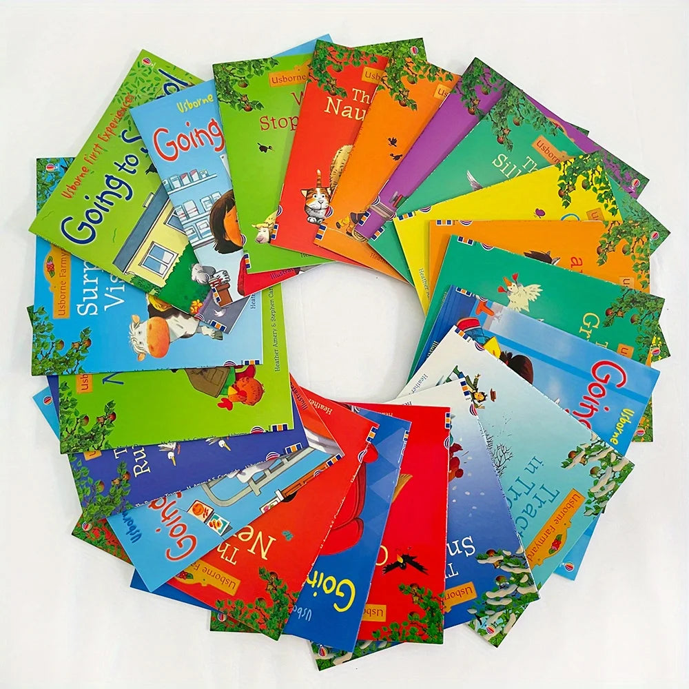 A set of 20 farm storybooks for reading and writing - suitable for early childhood education, bedtime stories, social and emotional learning, family education, classroom and library education, and resource room education.