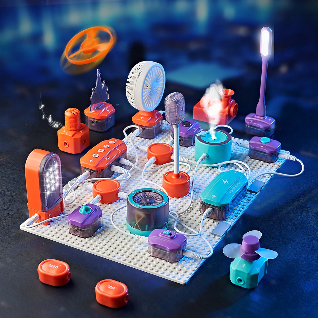 STEM Science Circuit Kit – 53-Piece Electronics Learning Set with 150+ Experiments