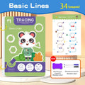 Montessori Reusable Handwriting Practice Book Set with Magic Pen