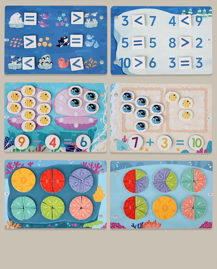 Montessori Busy Book for Toddlers | Reusable Learning Activity Book