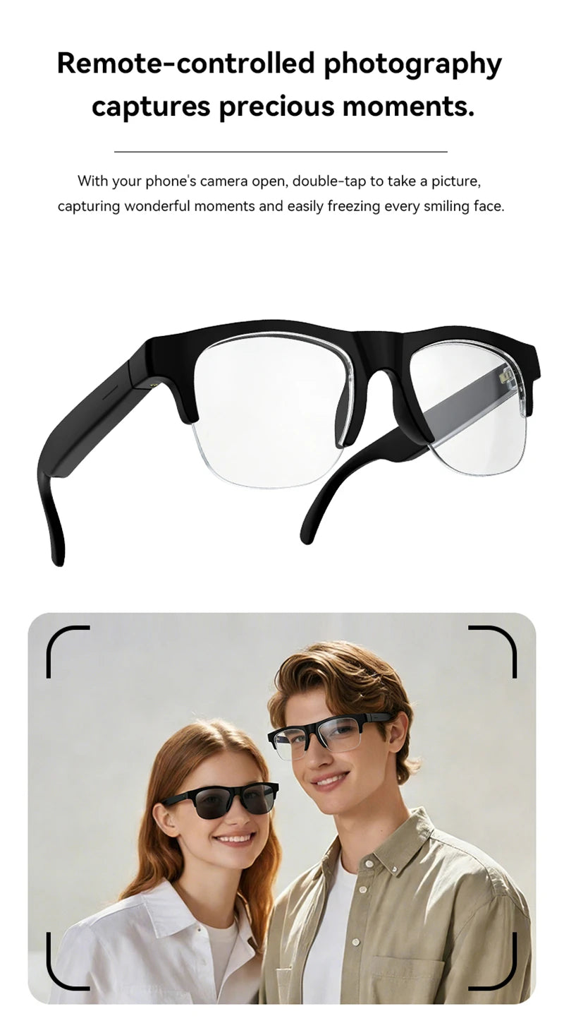 Lenovo 2027 New 8K AI Smart Glasses AI Translation HD Hands-Free Calling  AI Chat Logging Music Playback Smart Sunglasses