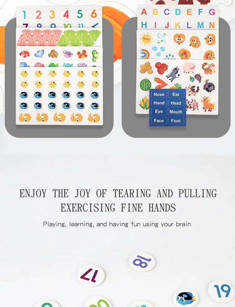 Montessori Busy Book for Toddlers | Reusable Learning Activity Book