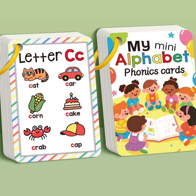 156 A–Z Learning Flash Cards for Kids | Picture & Word Cards Set