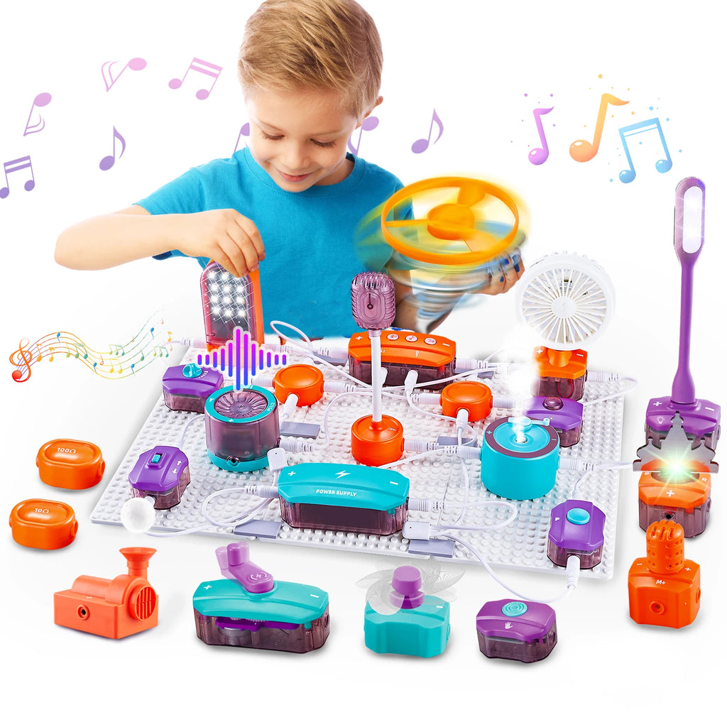 STEM Science Circuit Kit – 53-Piece Electronics Learning Set with 150+ Experiments