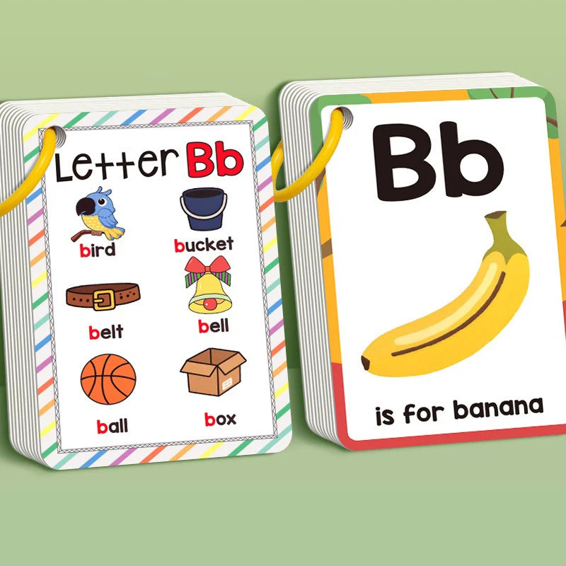 156 A–Z Learning Flash Cards for Kids | Picture & Word Cards Set