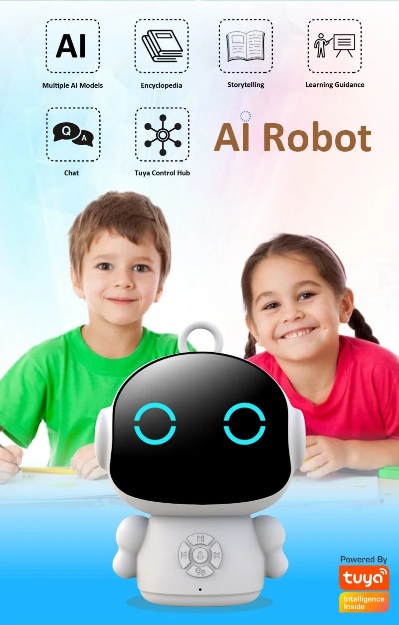 Smart AI Companion Robot Early Education Toys Emotional Communication Works with ChatGPT Germini Grok Mistral DeepSeek