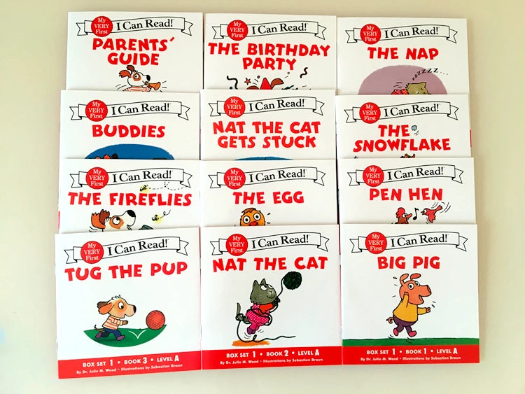 📚 I Can Read Phonics Books Set – 12 Beginner Readers for Kids