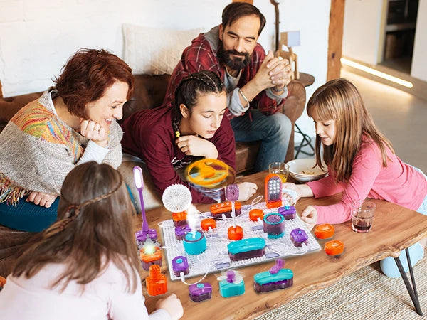 STEM Science Circuit Kit – 53-Piece Electronics Learning Set with 150+ Experiments