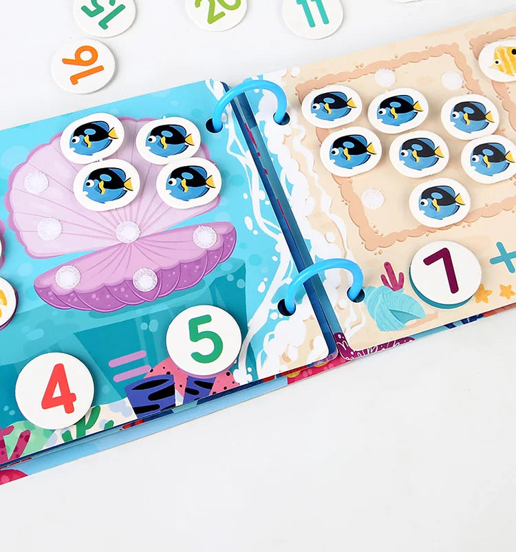 Montessori Busy Book for Toddlers | Reusable Learning Activity Book