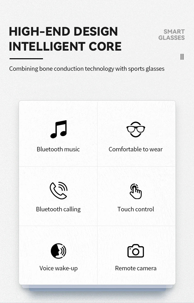 Lenovo 2027 New 8K AI Smart Glasses AI Translation HD Hands-Free Calling  AI Chat Logging Music Playback Smart Sunglasses