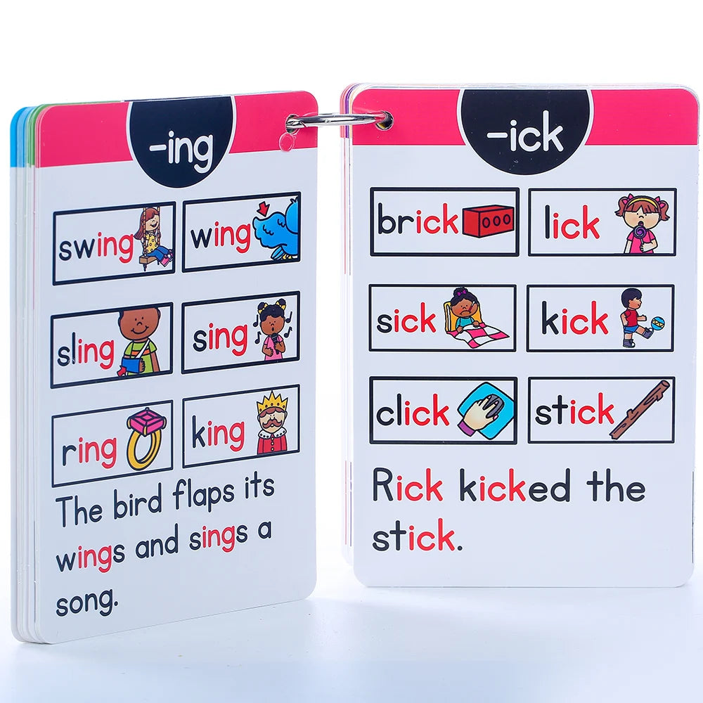 Montessori Phonics Learning Cards for Kids | English Flash Cards Set