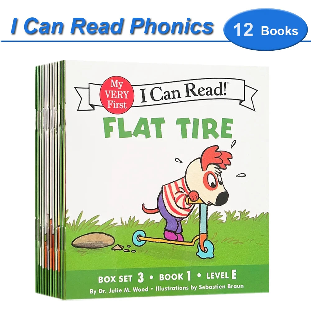 📚 I Can Read Phonics Books Set – 12 Beginner Readers for Kids