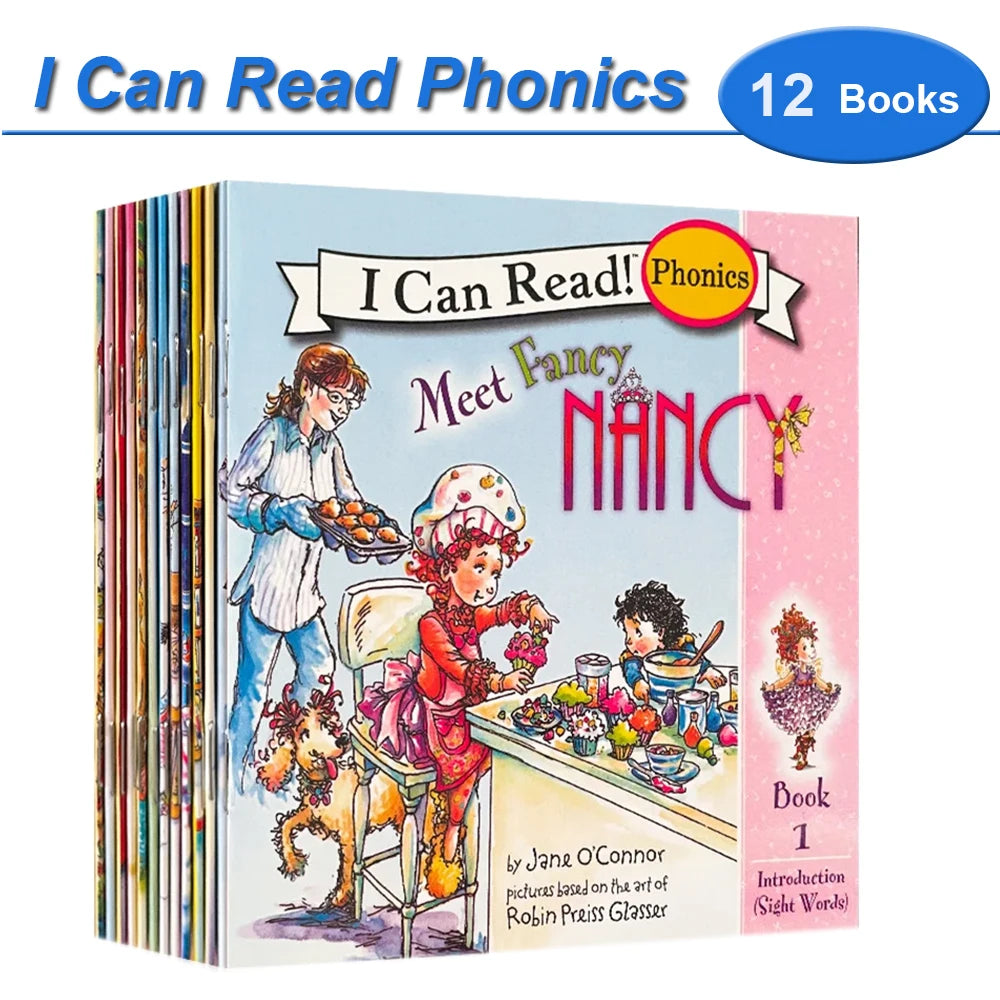📚 I Can Read Phonics Books Set – 12 Beginner Readers for Kids