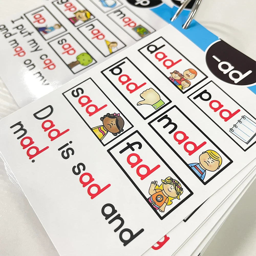 Montessori Phonics Learning Cards for Kids | English Flash Cards Set