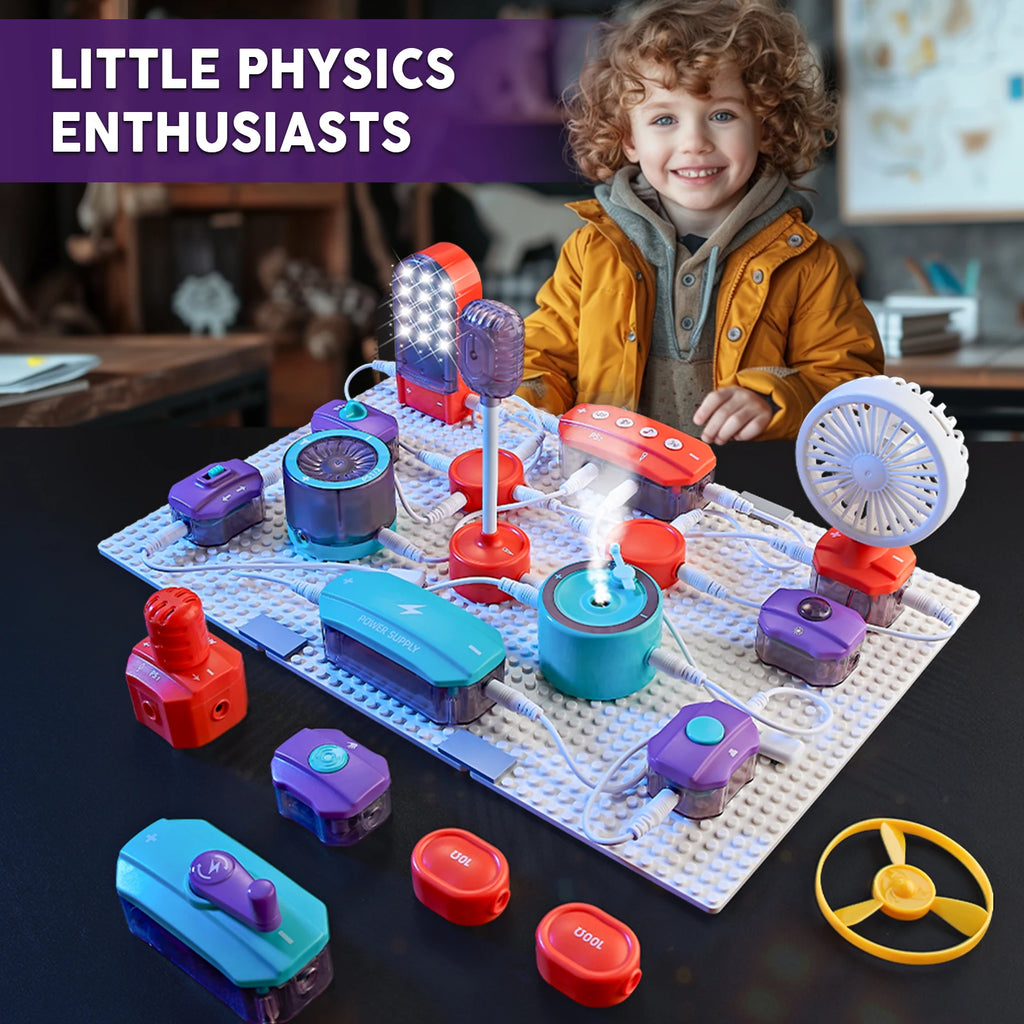 STEM Science Circuit Kit – 53-Piece Electronics Learning Set with 150+ Experiments