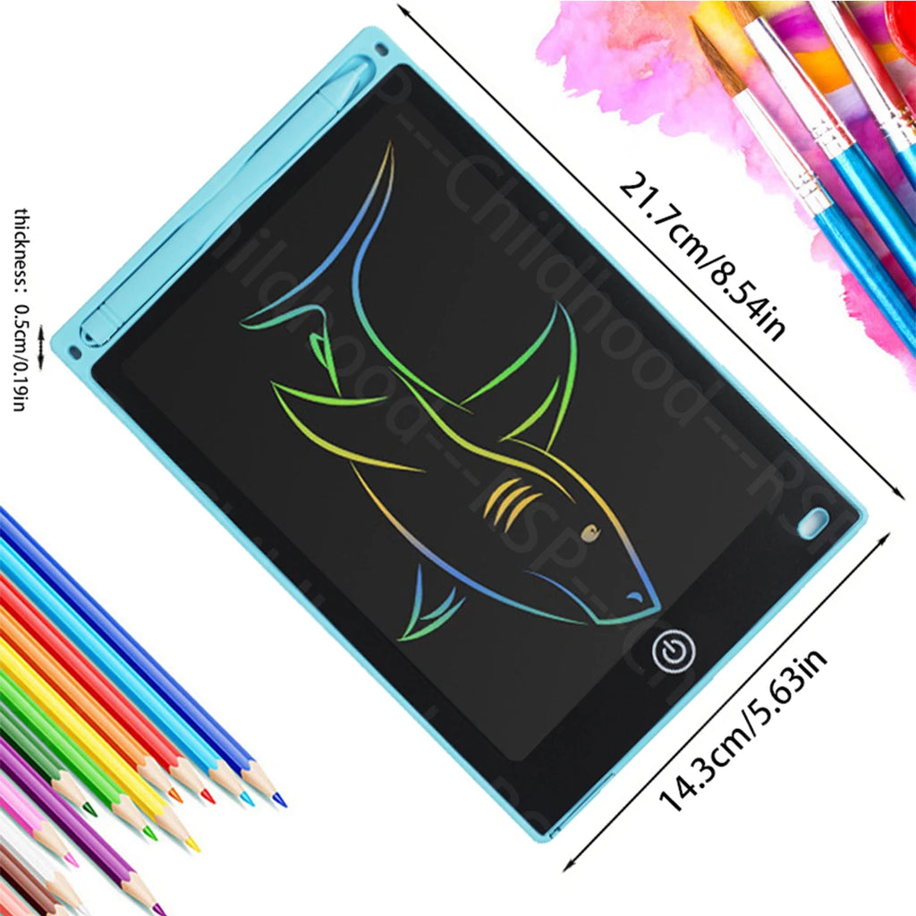 8.5” LCD Writing Tablet for Kids – Reusable Drawing & Handwriting Pad