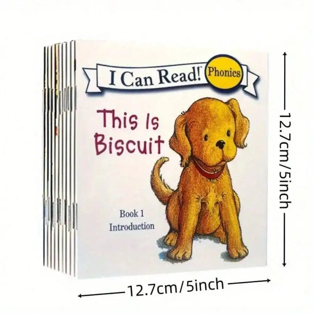 A set of 12 books: My First Grammar Book, Cookie Series Bedtime Stories, Early Reading Learning Books, Simple Visual Vocabulary Exercises, Grammar Learning Books, Word Games, Reading, Language Development. Foreign Language Le
