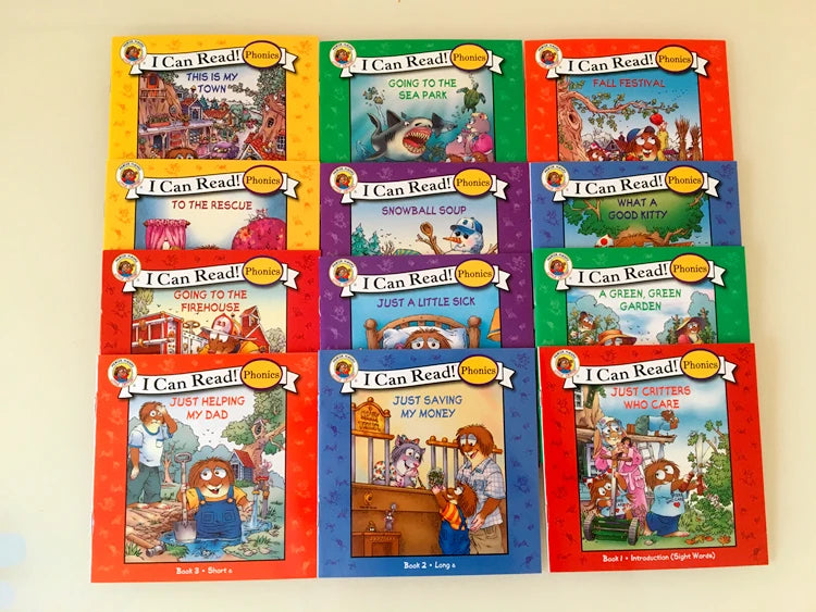 📚 I Can Read Phonics Books Set – 12 Beginner Readers for Kids
