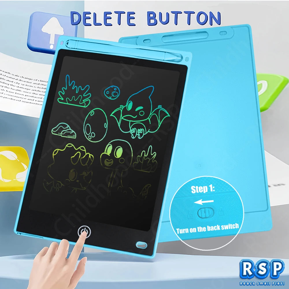 8.5” LCD Writing Tablet for Kids – Reusable Drawing & Handwriting Pad